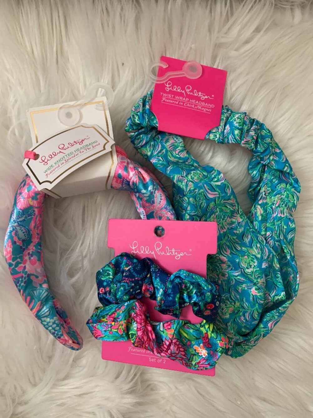 LILLY PULITZER Hair Accessories Collection: Headbands & Scrunchies (4 PIECES)